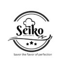 logo of seiko hotel . including chef hat symbolizing a restaurant busniess